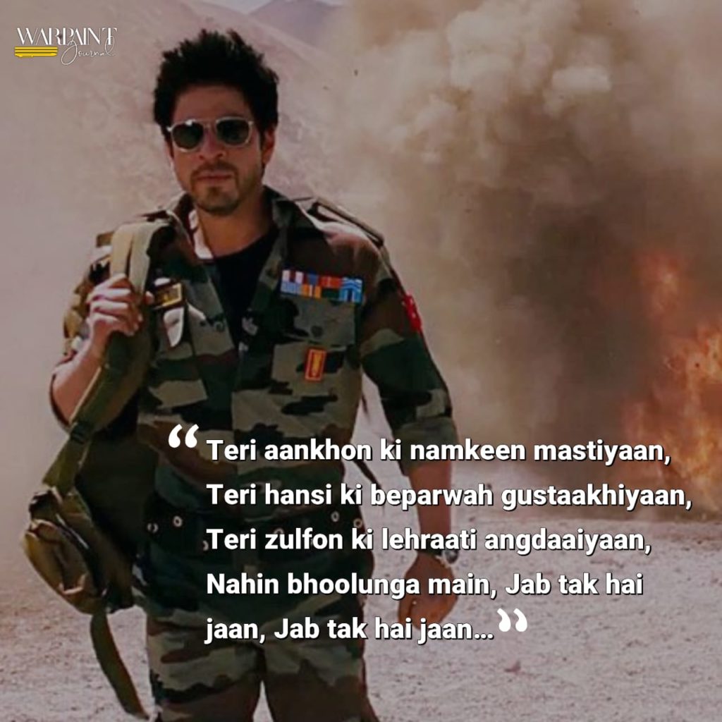 30+ jab tak hai jaan dialogues (SRK dialogues)