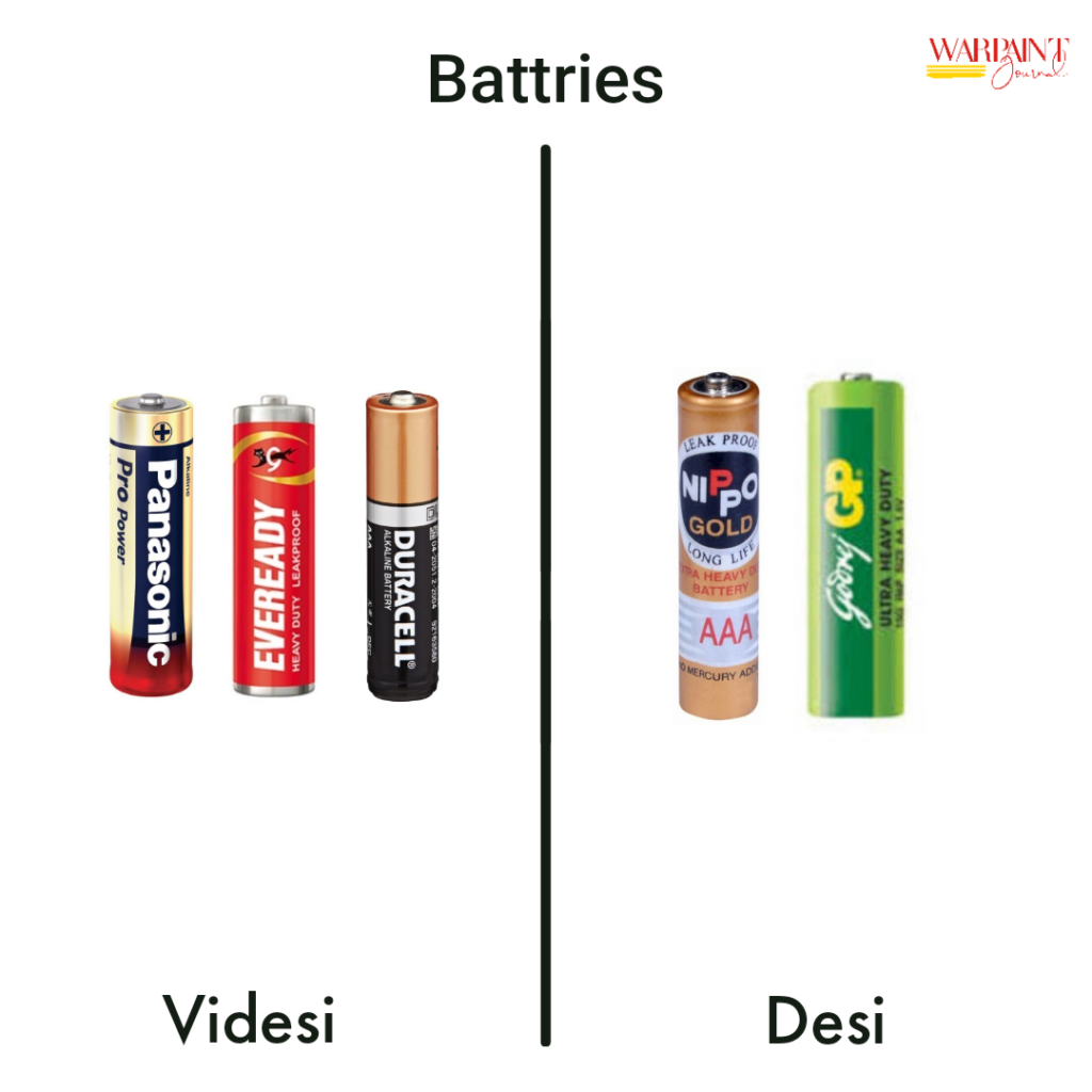 desi, videshi - batteries