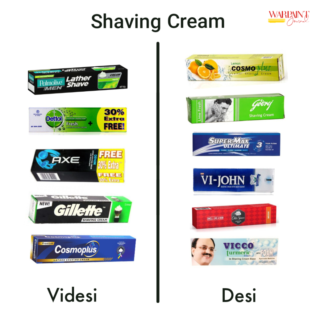 (#makeinIndia) desi, videshi - shaving creams