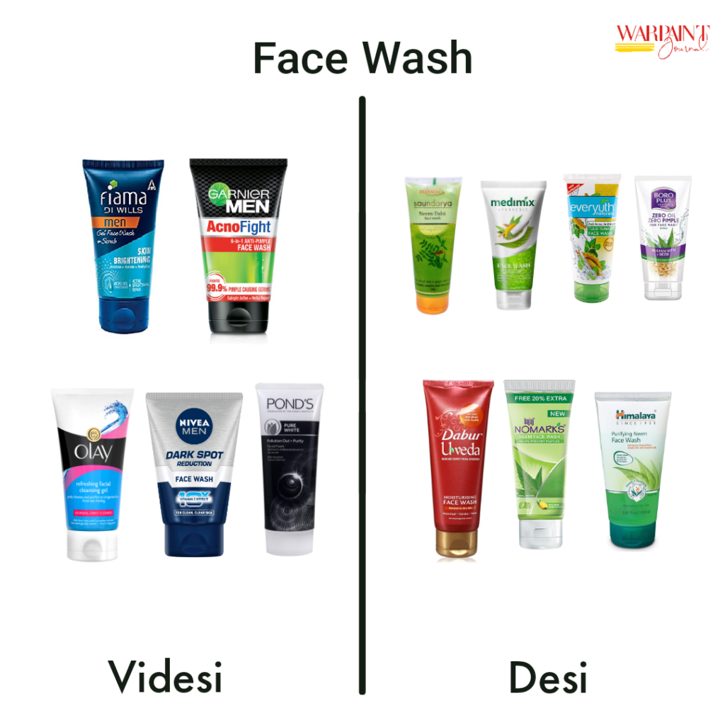 (#makeinIndia) desi, videshi- face washes