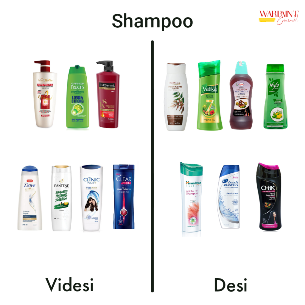 desi, videshi - shampoos #MakeinIndia