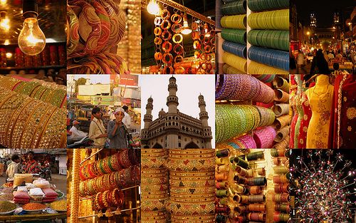 And goes after the name of famous monument Charminar Bazaar in Hyderabad 
