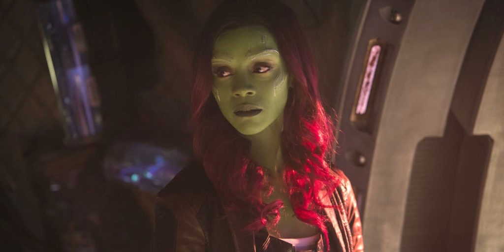Zeo Saldana as Gamora another super heroine of Marvel Universe for Guardian of Galaxy