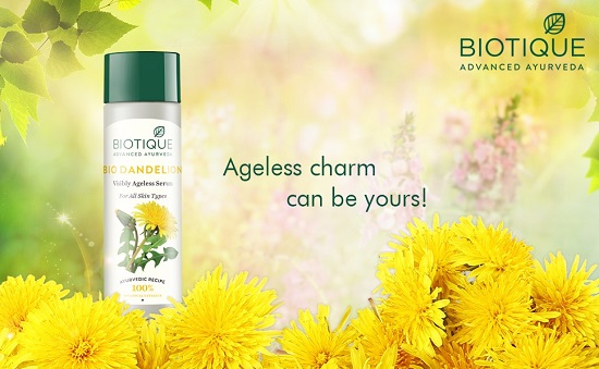 Biotique Advance Ayurveda Dandelion ageless Visibly serum review 