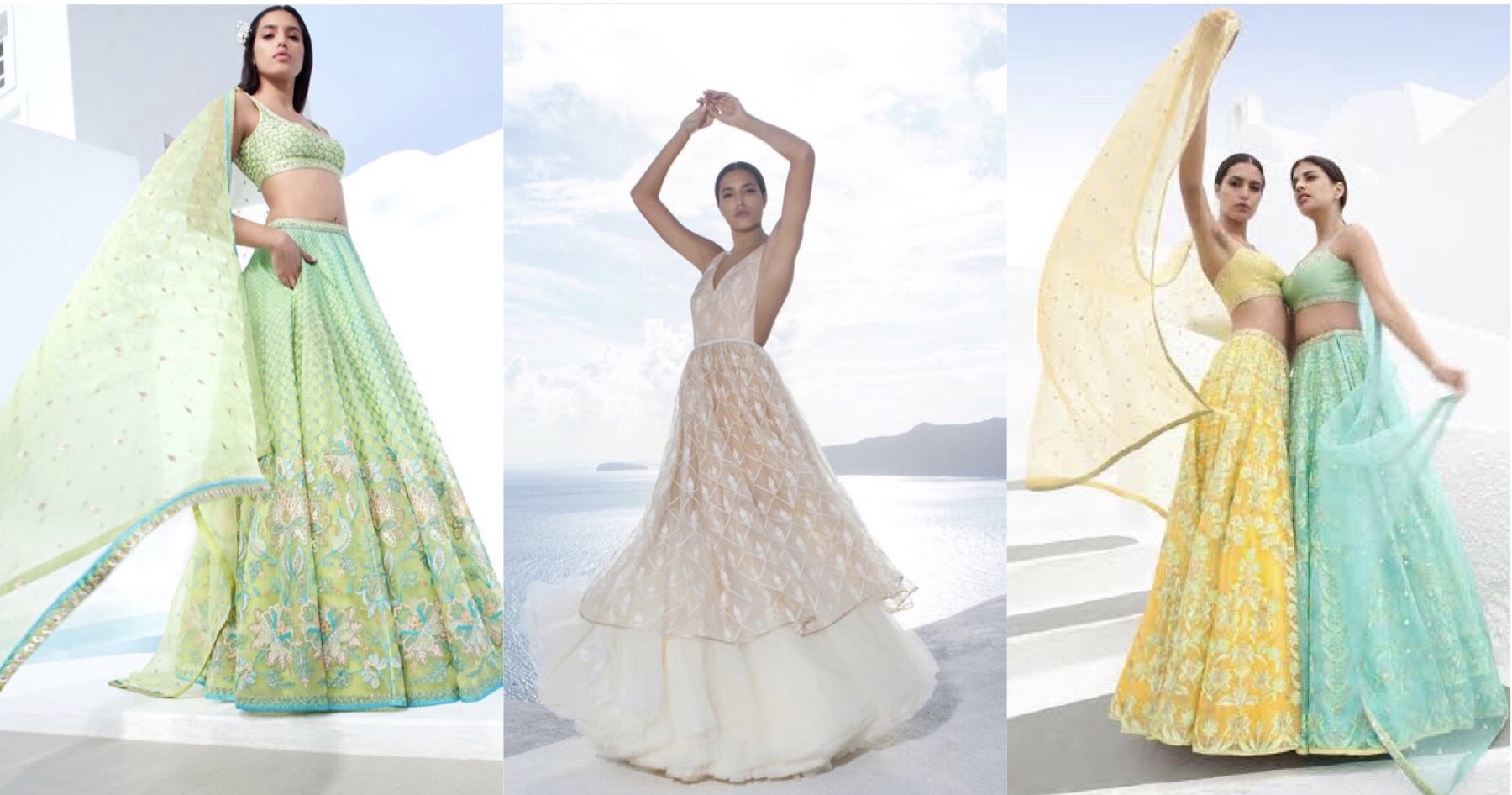 Anita dongre's summer in santorini collection