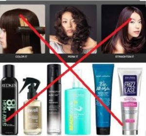 No chemicals for good hair 
