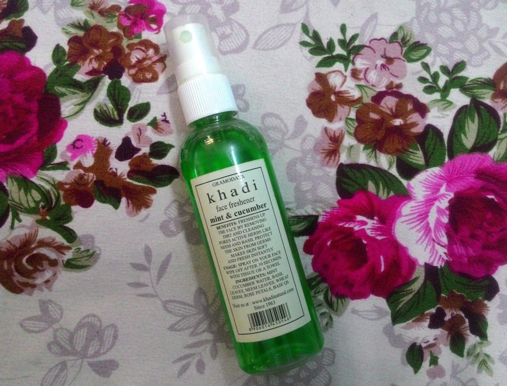Review of Khadi Face Freshener mint & cucumber