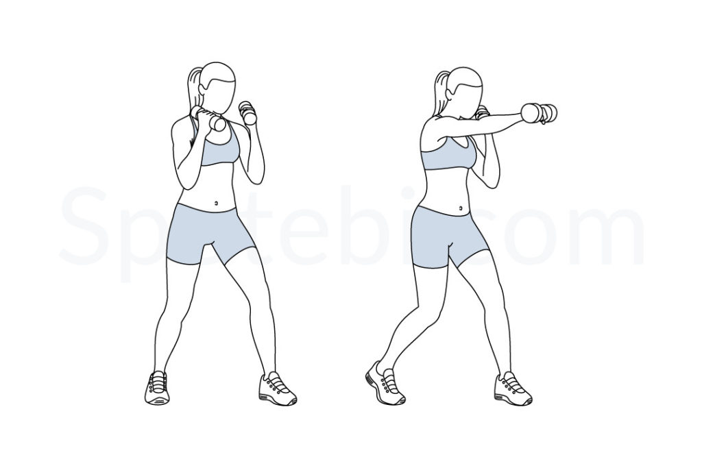 cross punches for toned arms