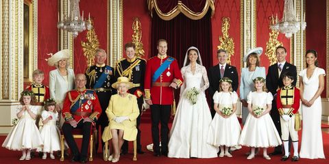 Royal Family In A Wedding of Prince William And Kate 