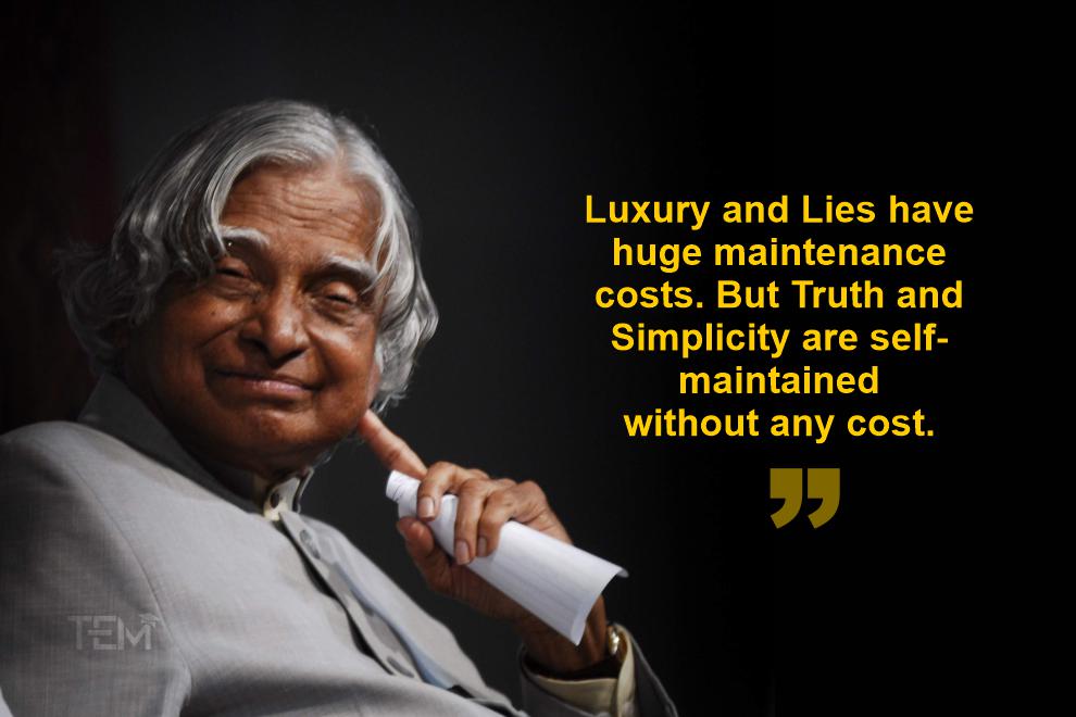 Abdul kalam indian leader inspiring quotes