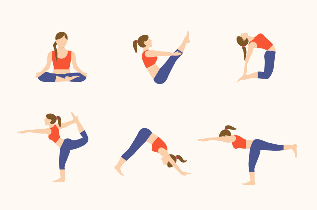 Exercising and yoga